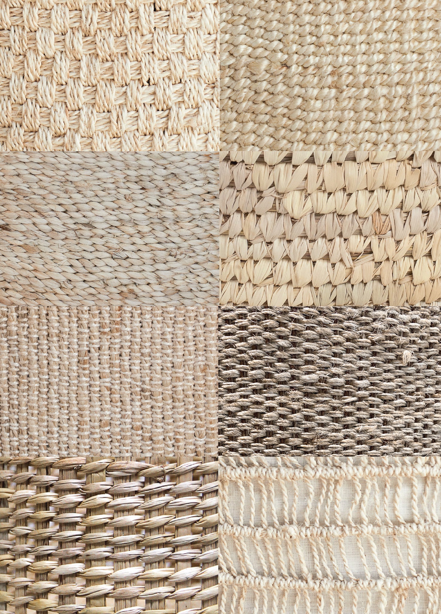 Handwoven Natural Jute Baskets Texture