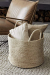 The Dharma Door Baskets and Storage Large Round Jute Basket - Natural Large Round Jute Basket - Natural