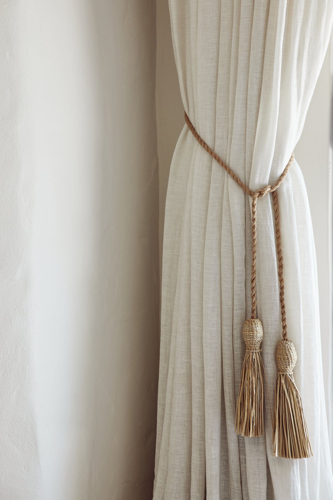 The Dharma Door Home, Table and Gifts Amtali Grass Tassels  Curtain tie-backs