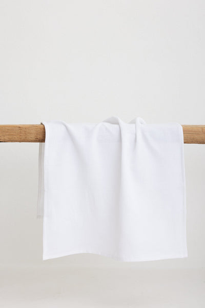 Handwoven Tea Towel - White