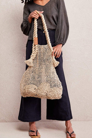 Hemp String Bag Large, Charcoal