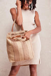 The Dharma Door Bags and Totes Jute Shopper - Clay